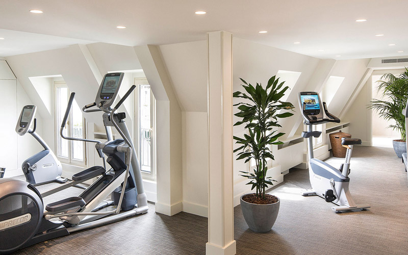 La sala de fitness del hotel